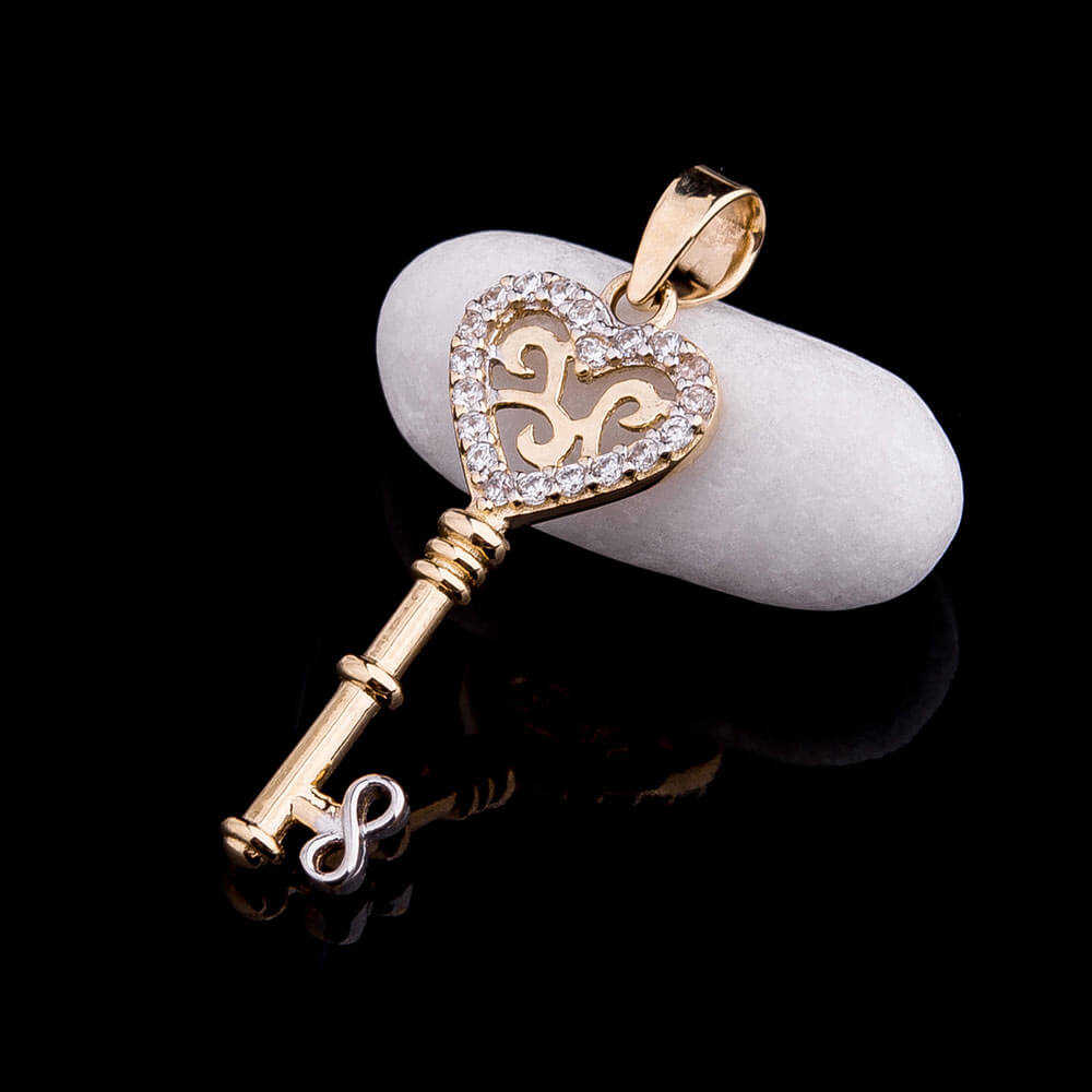 Золотая подвеска "Ключик" с фианитами п02160, п02160
Золотая подвеска "Ключик" с фианитами п02160, п02160