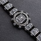 Срібний браслет "Спас Нерукотворний" (ебенове дерево) 1318 от ювелирного магазина Оникс