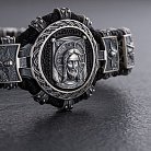 Серебряный браслет "Спас Нерукотворный" (эбеновое дерево) 1318 от ювелирного магазина Оникс - 1