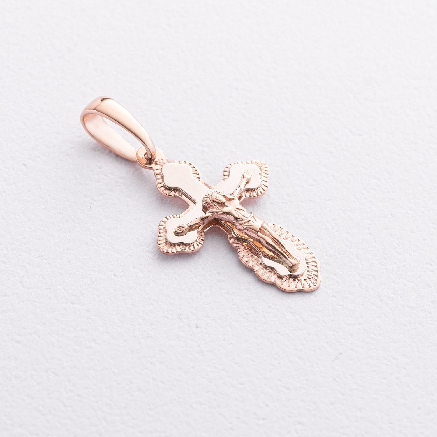 

Золотой крестик "Распятие. Спаси и Сохрани" 210196, 210196