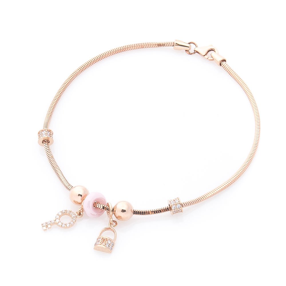 

Золотой браслет (полимер, фианиты) б03669, б03669