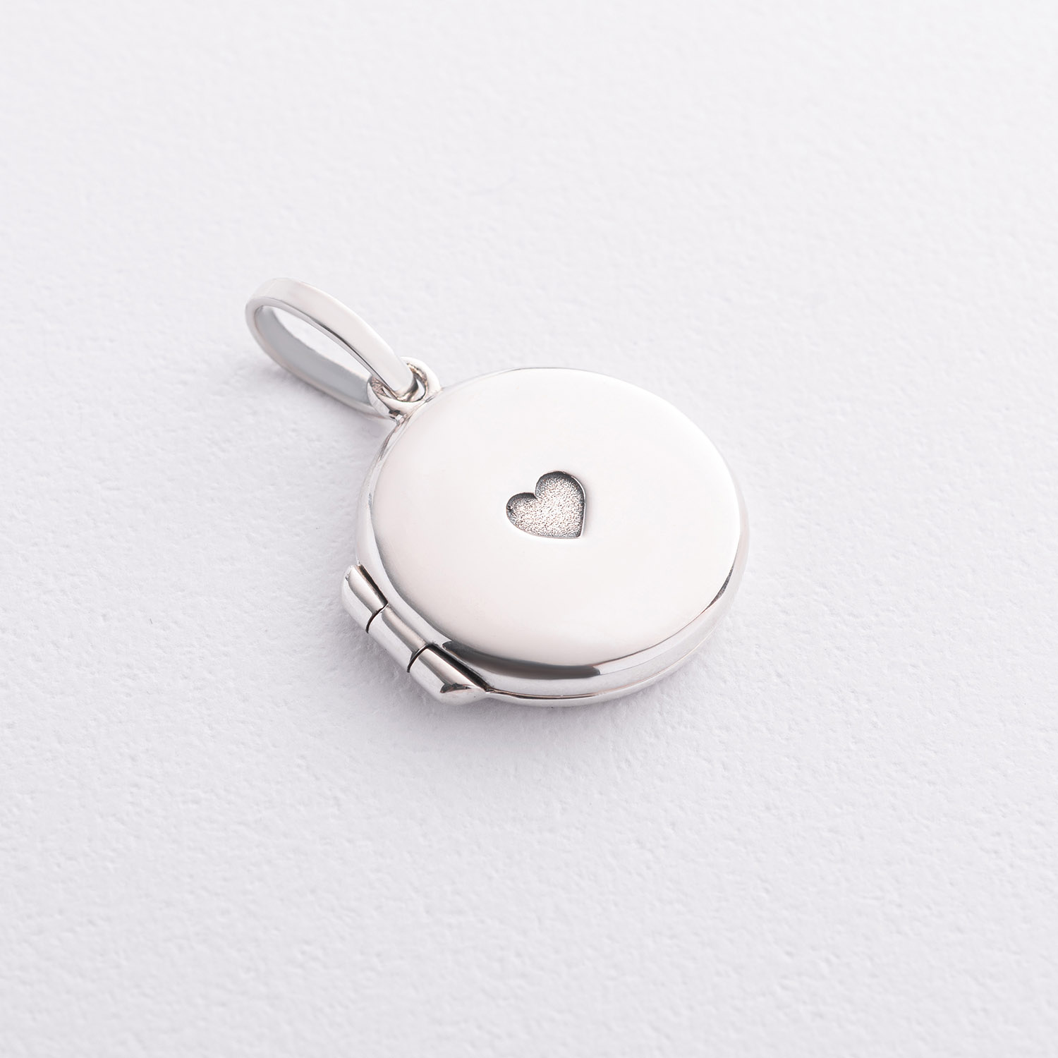 

Серебряный кулон "Сердечко. I love you" для фотографии (чернение) 7346, 7346