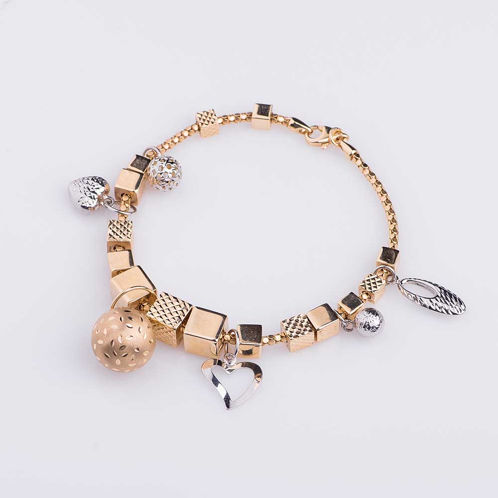 

Женский браслет с желтого и белого золота б02224, б02224