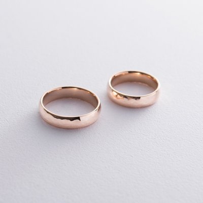 Золотое обручальное кольцо 5 мм - Оникс