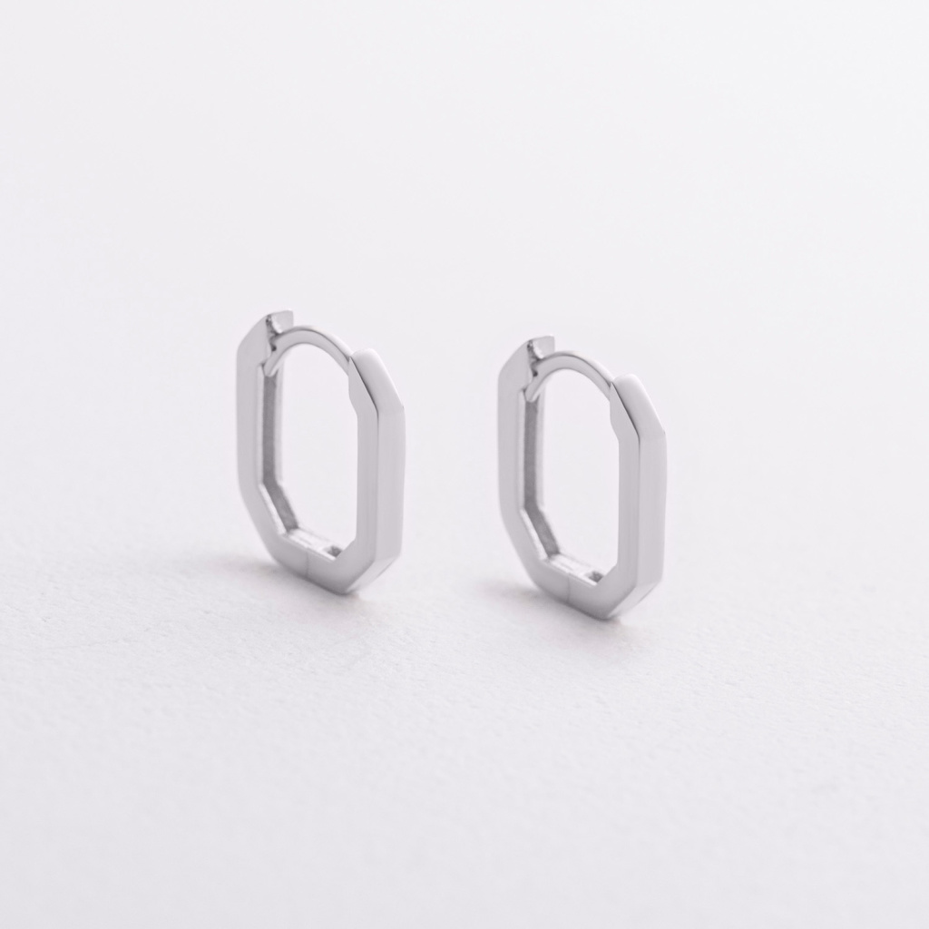 дитячі сережки з білого золота