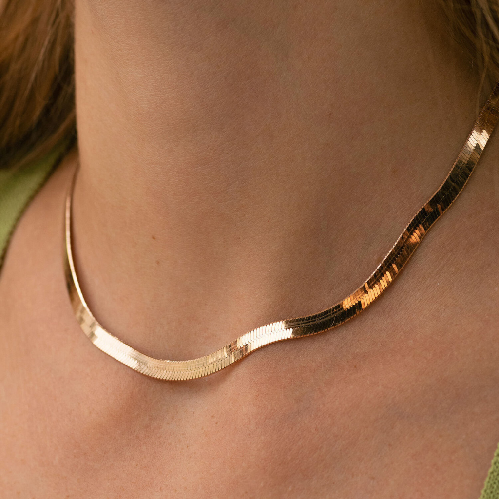 золотий ланцюжок снейк Oniks