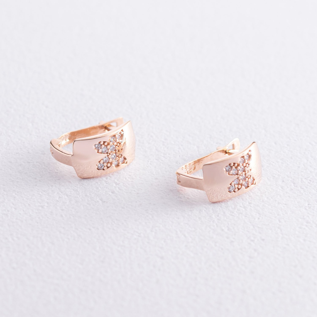 дитячі сережки метелики Oniks