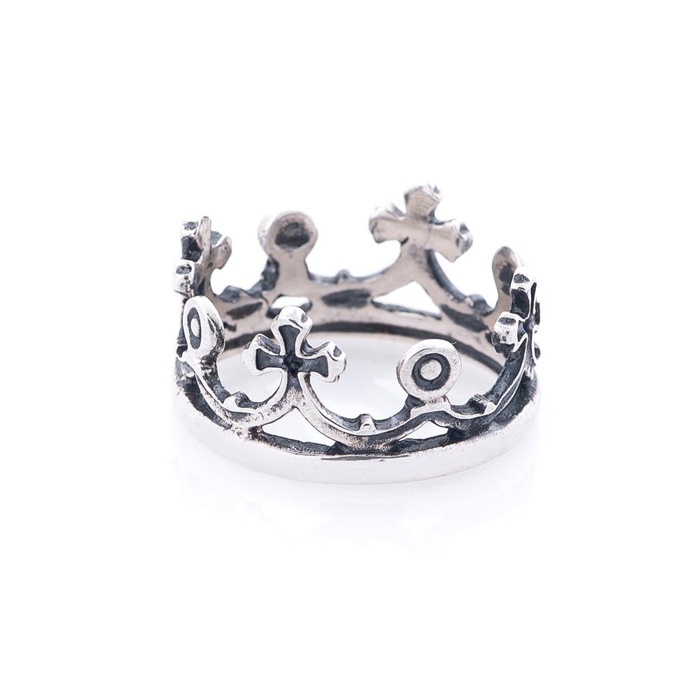 Серебряное кольцо Корона от ювелирного магазина Оникс