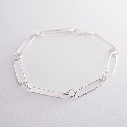 Срібне кольє "Самобутність" (можливе гравіювання) 18986 №2