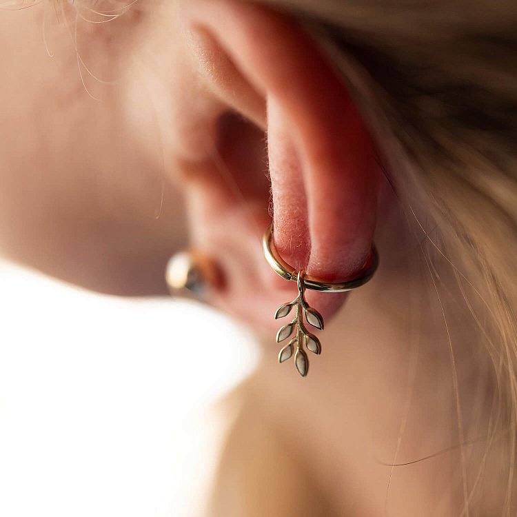 Серьги - пусеты "Шарики" в желтом золоте (6 мм) с06755 от ювелирного магазина Оникс - 12