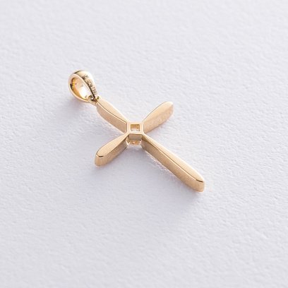 Золотий хрестик з ді?амантом пб0228ri №3