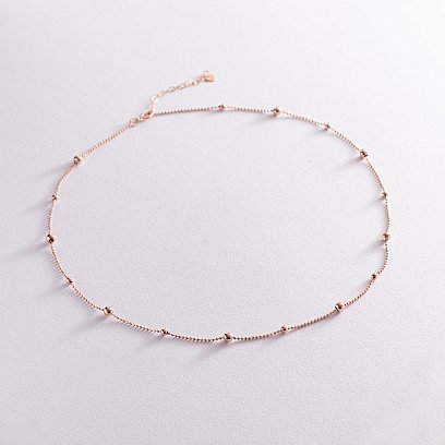 Колье "Шарики" в красном золоте кол02127