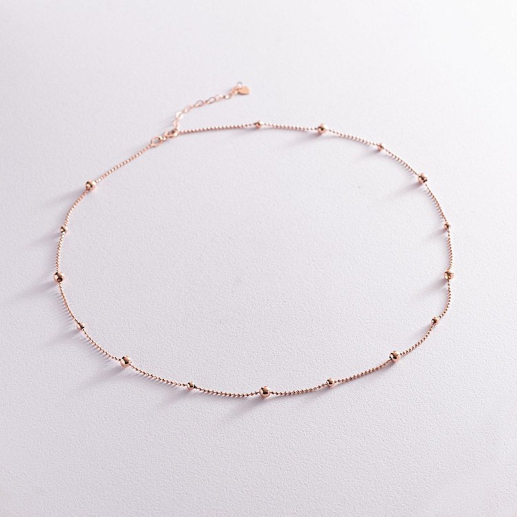 Колье "Шарики" в красном золоте кол02127 от ювелирного магазина Оникс