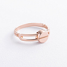 Кольцо "Love" в красном золоте к08505 от ювелирного магазина Оникс - 1