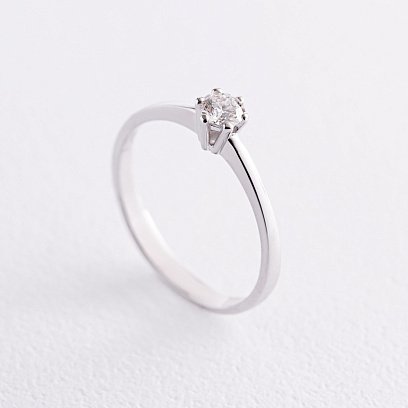 Заручальна золота каблучка з діамантом 220691121