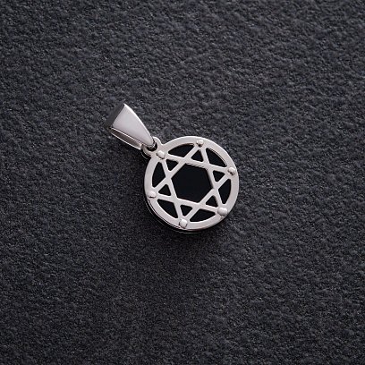 Серебряный кулон "Звезда Давида" 133030