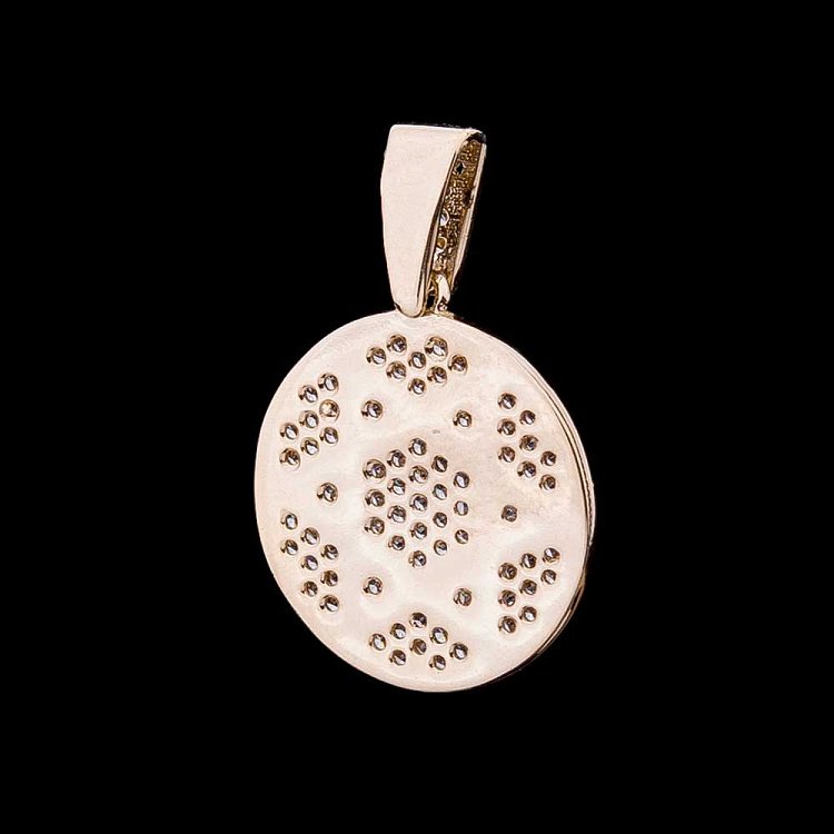 Золотая подвеска "Звезда Давида" с фианитами п02423 от ювелирного магазина Оникс - 2