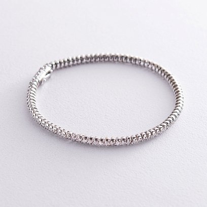 Золотий браслет з діамантами бр126