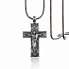 Срібний хрест "Розп'яття Ісуса Христа" 133170 от ювелирного магазина Оникс - 1