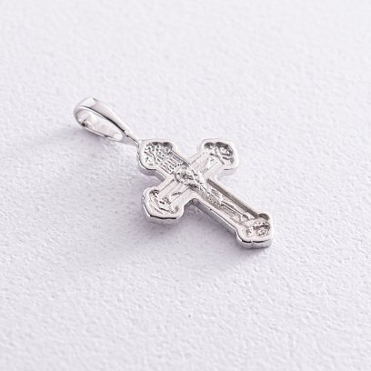 Золотой крестик "Распятие. Спаси и Сохрани" п03205d