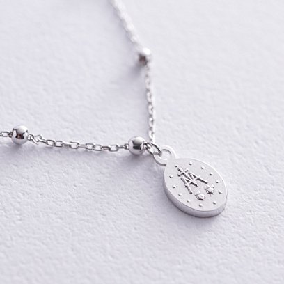 Колье "Розарий" в белом золоте кол02218 №5