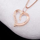 Золота підвіска "Серце" п01312 от ювелирного магазина Оникс - 2