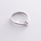 Помолвочное кольцо в белом золоте (бриллиант) кб0128arp от ювелирного магазина Оникс