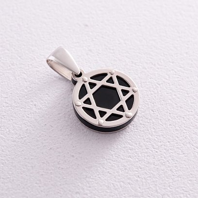 Срібний кулон "Зірка Давида" 133030 №3