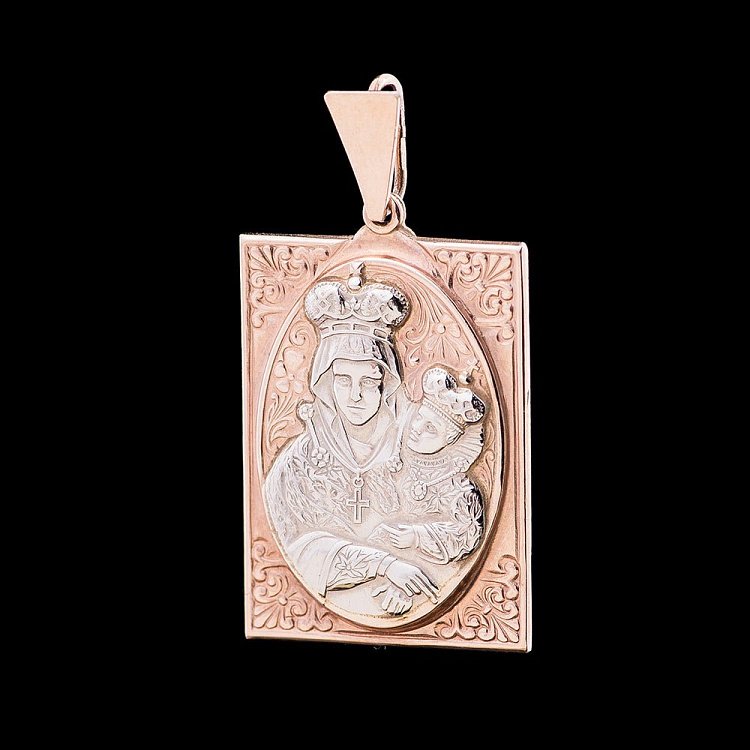 Золотая ладанка п00349 от ювелирного магазина Оникс