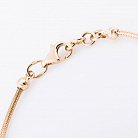 Золотий браслет "Серце і конюшина" з фіанітами б02369 от ювелирного магазина Оникс - 1