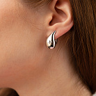 Серьги "Megan" в белом золоте (Small) с09119 от ювелирного магазина Оникс - 6