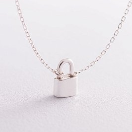 Кольє "Замочок" в сріблі 181117