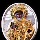 Икона "Св. Николай Чудотворец" с позолотой 23409 от ювелирного магазина Оникс - 2