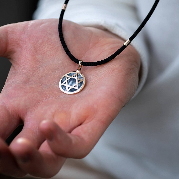 Золота підвіска "Зірка Давида" п02752 від ювелірного магазину Онікс - 1