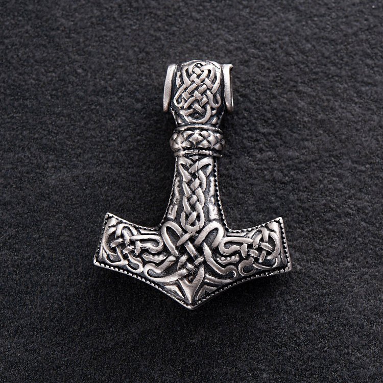 Срібна підвіска "Молот Тора" 132748 від ювелірного магазину Онікс - 4