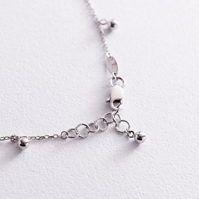 Золотий браслет "Кульки" на ногу б04808 №5