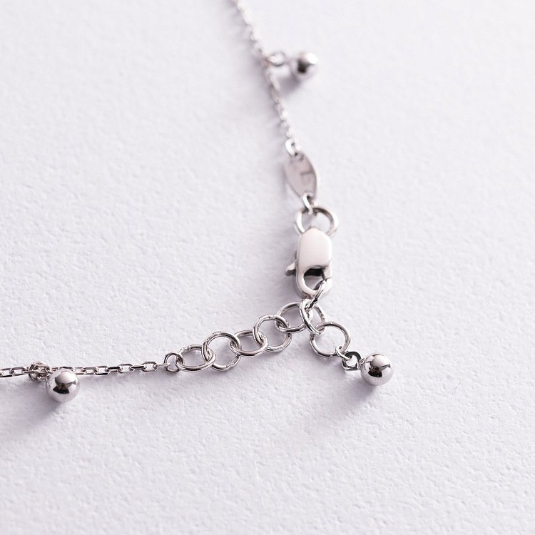 Золотий браслет "Кульки" на ногу б04808 від ювелірного магазину Онікс - 5