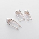 Сережки "Маленькі крапельки" у сріблі (2.6 см) 122497 от ювелирного магазина Оникс - 7