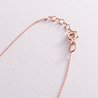 Золотий браслет "Love" на ногу б04858 №4