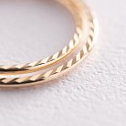 Серьги - кольца в желтом золоте (2.2 см) с07141 от ювелирного магазина Оникс - 2