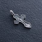 Серебряный крест "Распятие. Спаси и Сохрани" 133096 от ювелирного магазина Оникс