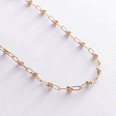 Колье "Фантазия" в желтом золоте кол01878 №4