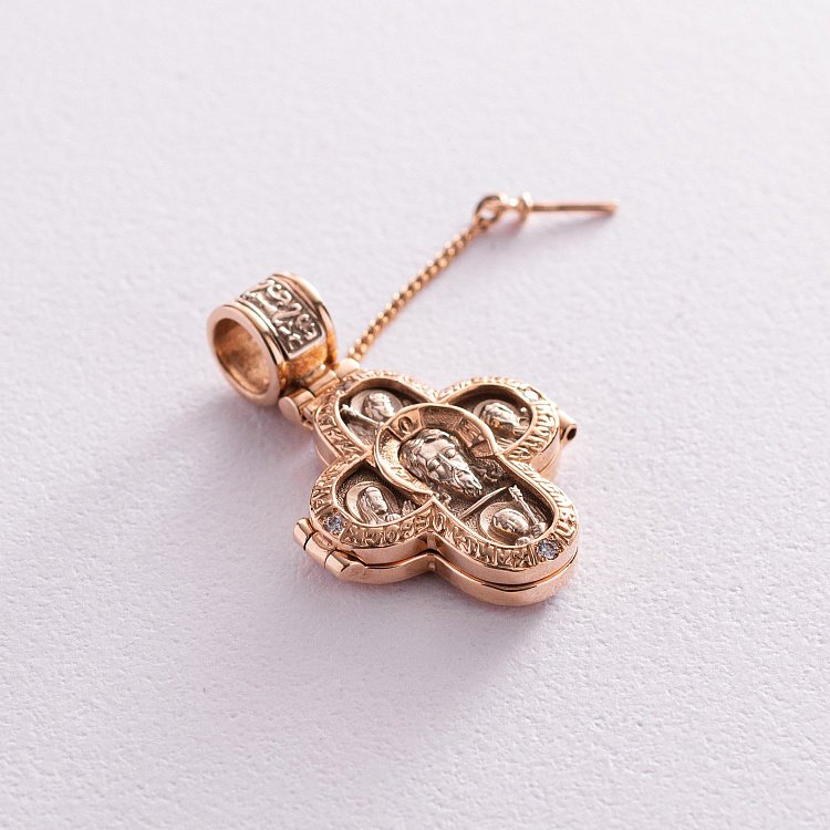 Золотий мощевик з фіанітами 7041478 від ювелірного магазину Онікс