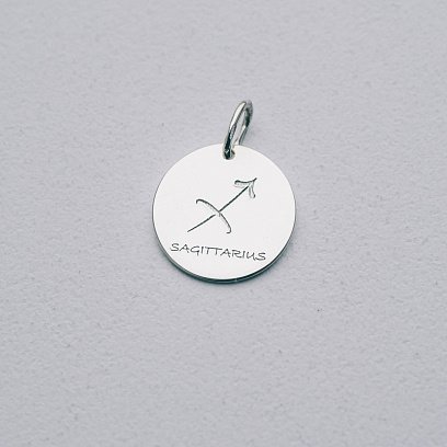 Серебряный кулон с гравировкой "Знак Зодиака" 132722z №11