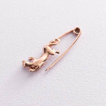 Золота шпилька "Пантера" зак00129 №3