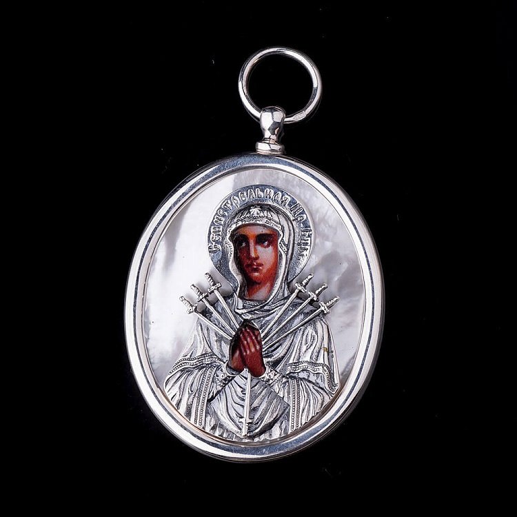 Ікона Божої Матері "Семистрільна" 23413с Ікона Божої Матері "Семистрільна" 23413с від ювелірного магазину Онікс