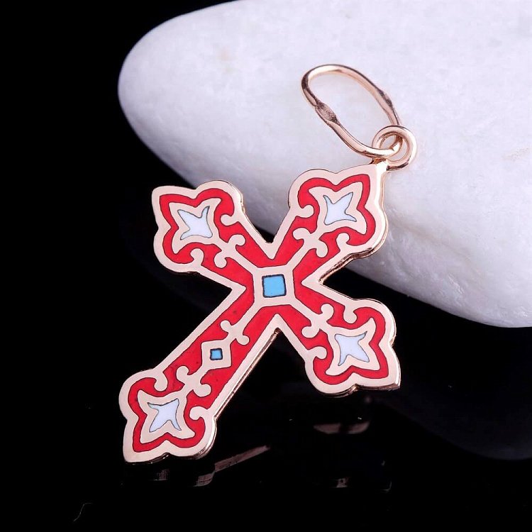 Хрестик з золота п00646 від ювелірного магазину Онікс