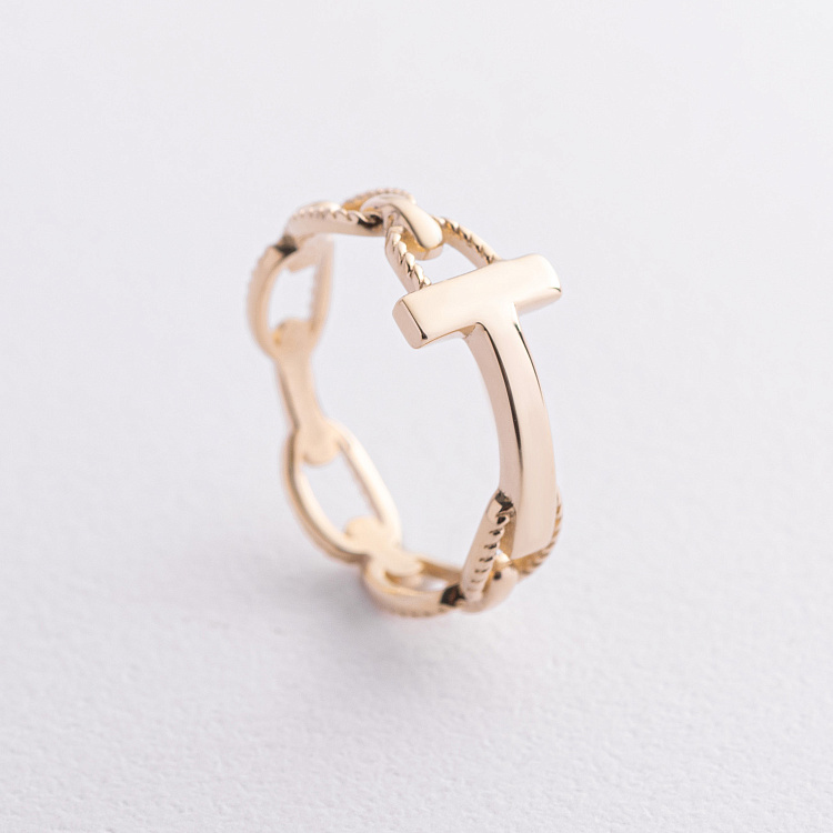 Кольцо "Tiana" в желтом золоте к08350 от ювелирного магазина Оникс - 1