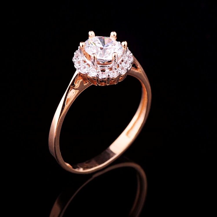 Заручальна каблучка (фіаніти) к01858ж від ювелірного магазину Онікс - 2