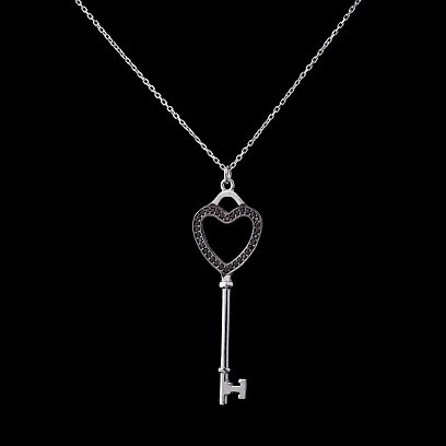 Срібне кольє "Ключик" 18454 №2